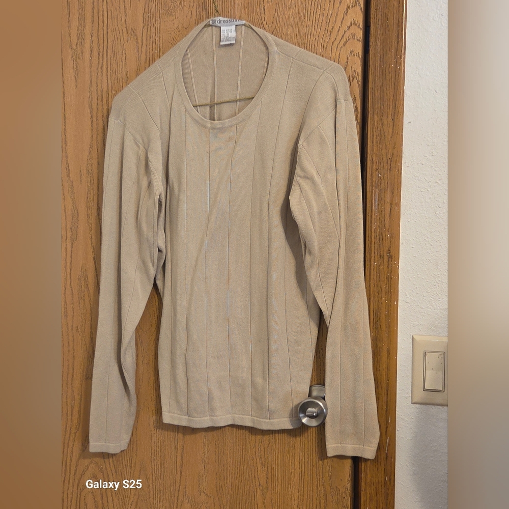 Beige Long Sleeve Sweater
